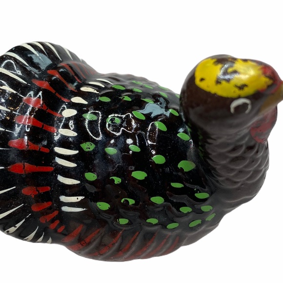 Vintage Redware Turkey Thanksgiving Salt And Pepper Shaker Set - Picture 7 of 7